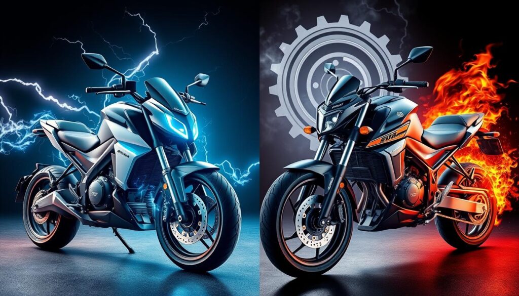 Electric vs. gasoline motorcycle torque comparison