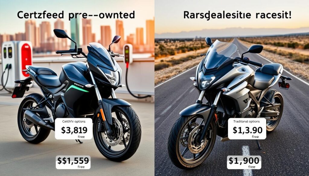 Price Comparison of Certified Electric Motorcycles